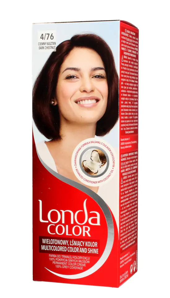 ⁨Londacolor Cream Hair dye No. 4/76 dark chestnut 1op.⁩ at Wasserman.eu