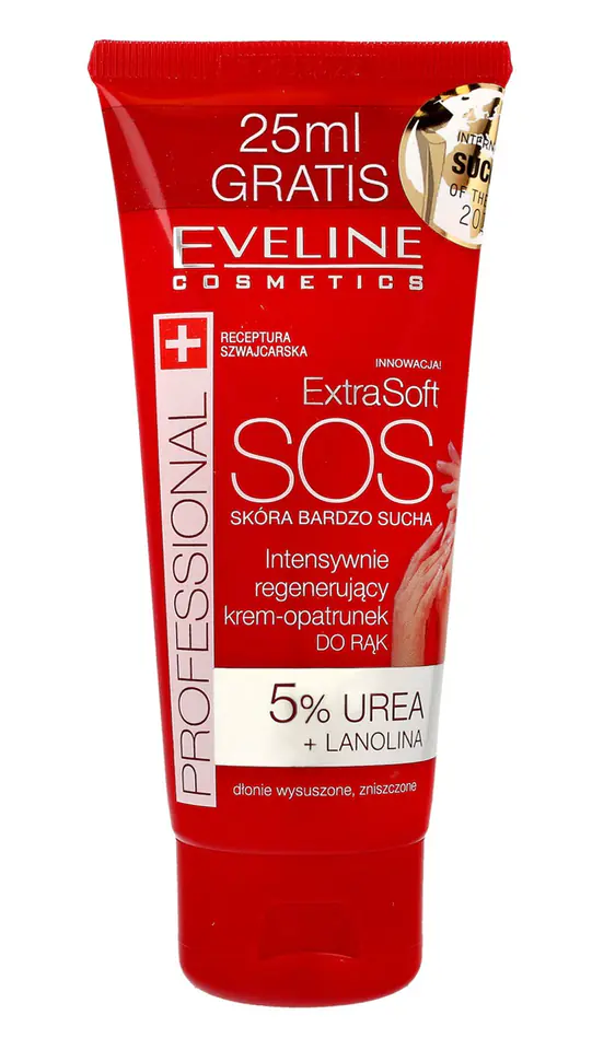 ⁨Eveline Extra Soft SOS Intensively regenerating Hand Dressing Cream-Dressing 100ml⁩ at Wasserman.eu