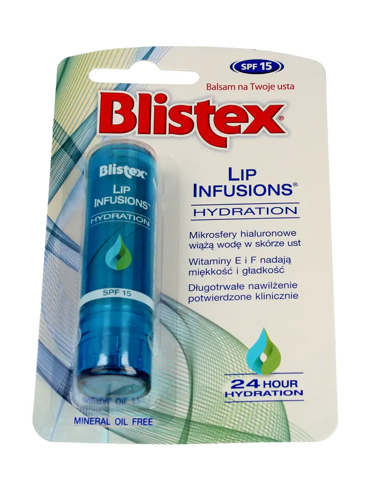 ⁨Blistex Lip Infusions Balsam do ust nawilżający SPF15 3.7g⁩ w sklepie Wasserman.eu