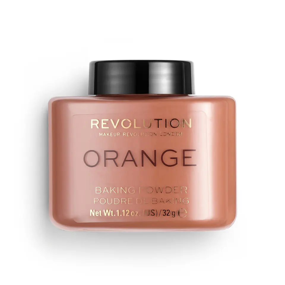 ⁨Makeup Revolution Loose Powder, Loose Baking Powder Orange, 32 g⁩ at Wasserman.eu