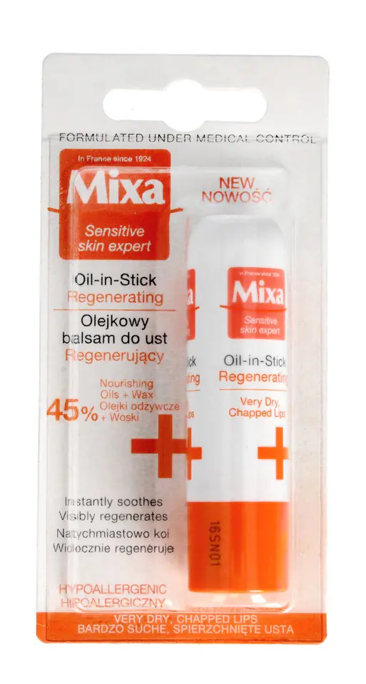 ⁨Mixa Essential Lip Balm Regenerating 4.7ml⁩ at Wasserman.eu