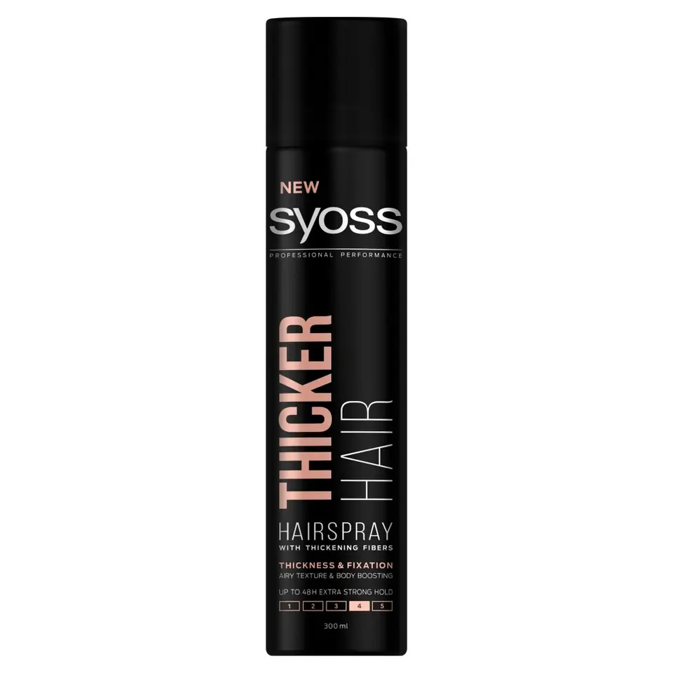 ⁨Syoss Thicker Hair Lakier do włosów pogrubiający extra strong 300ml⁩ w sklepie Wasserman.eu