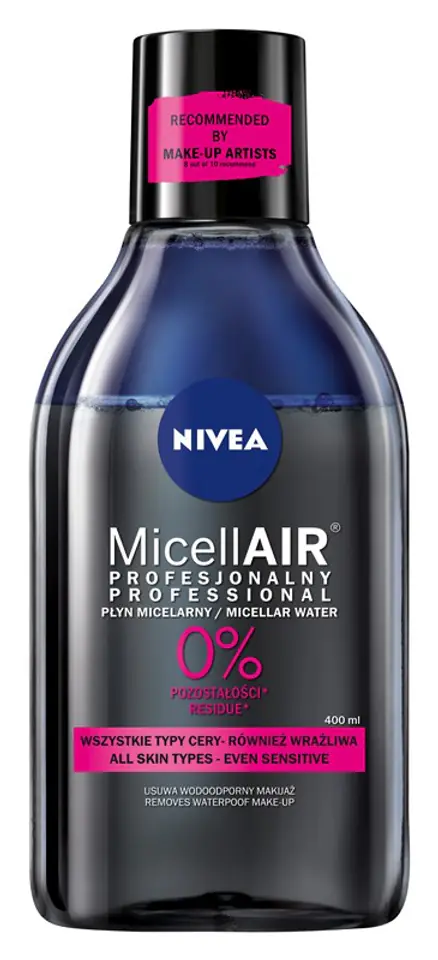 ⁨Nivea Micell Air Skin Breathe Płyn micelarny dwufazowy do demakijażu z czarną herbatą 400ml⁩ w sklepie Wasserman.eu