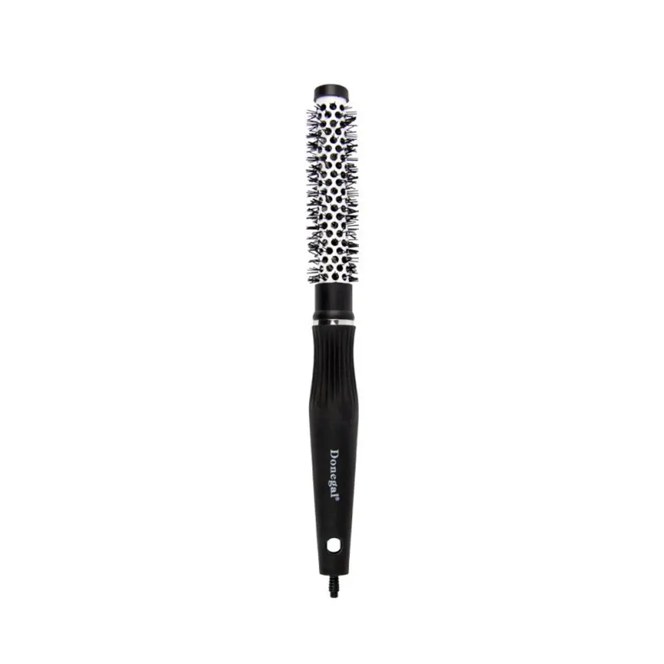 ⁨Donegal Ceramic Hairbrush - Black 17mm⁩ at Wasserman.eu