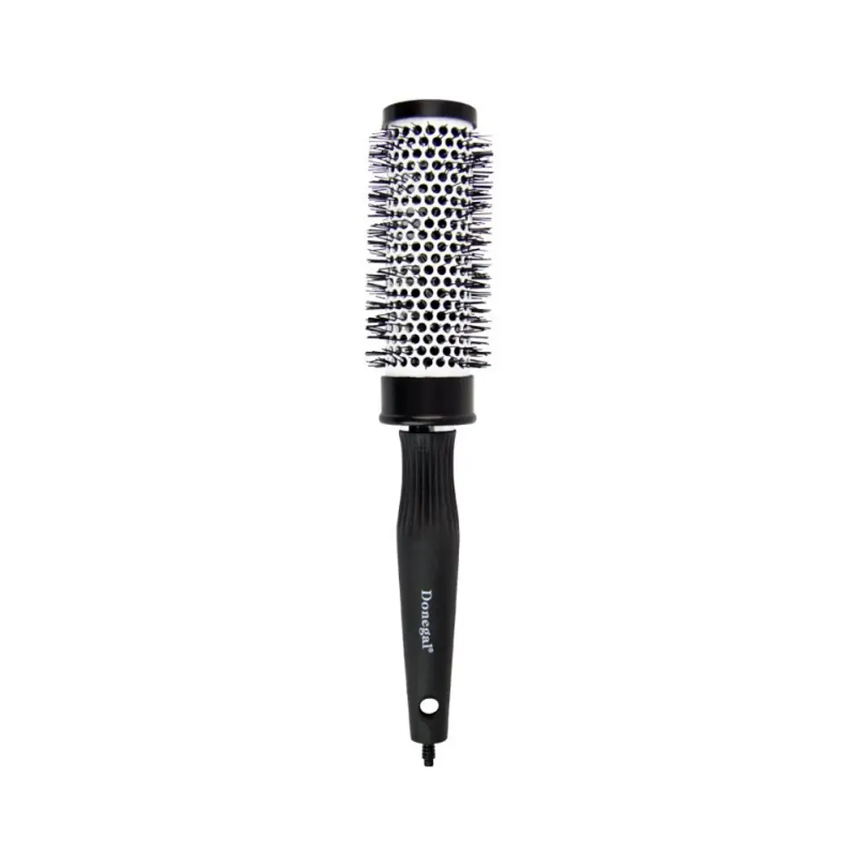 ⁨Donegal Ceramic Hairbrush - Black 36mm⁩ at Wasserman.eu