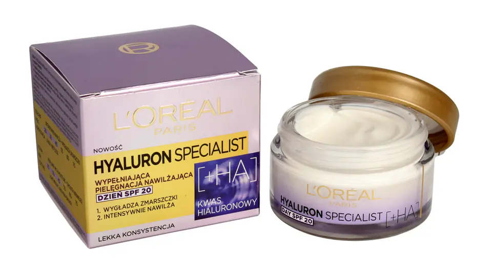 ⁨Loreal Hyaluron Specjalist Krem nawilżający wygładzający zmarszczki SPF20 na dzień 50ml⁩ w sklepie Wasserman.eu