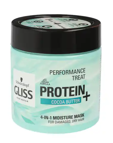 ⁨Gliss Hair Repair Protein+ Maska do włosów 4in1 nawilżająca Cocoa Butter 400ml⁩ w sklepie Wasserman.eu