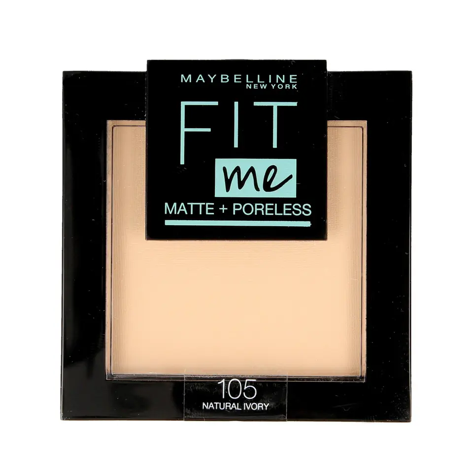 ⁨Maybelline Fit Me! Puder kompaktowy Matte+Poreless nr 105 Natural Ivory  9g⁩ w sklepie Wasserman.eu