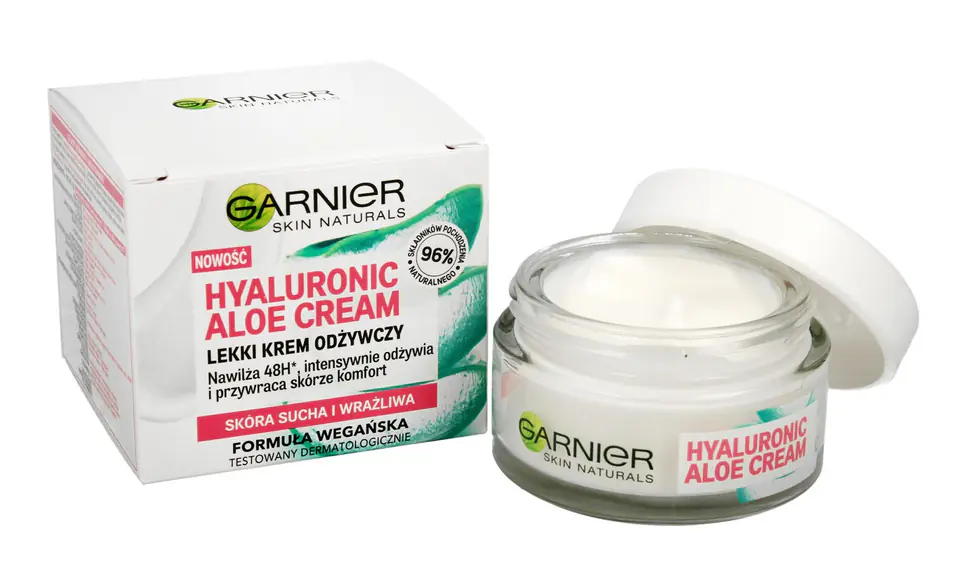 ⁨Garnier Skin Naturals Hyaluronic Aloe Light Nourishing Cream - dry and sensitive skin 50ml⁩ at Wasserman.eu