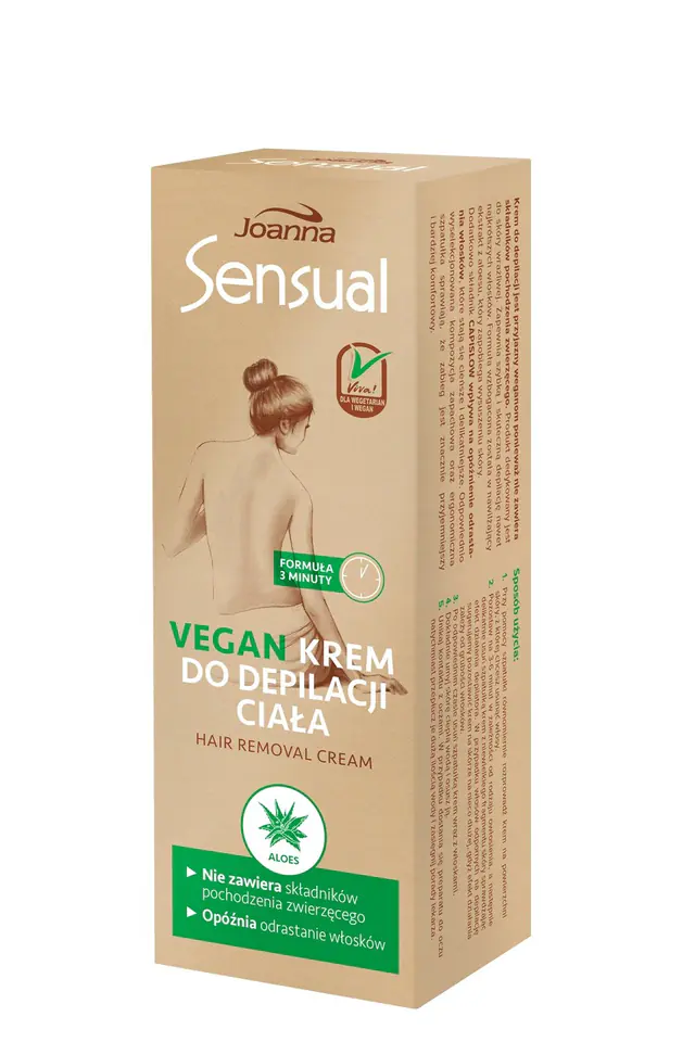 ⁨Joanna Sensual Vegan Body Depilatory Cream - Aloe Vera 100g⁩ at Wasserman.eu