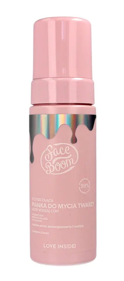 ⁨Bielenda Face Boom Oczyszczająca Pianka do mycia twarzy - każdy rodzaj cery 150ml⁩ w sklepie Wasserman.eu