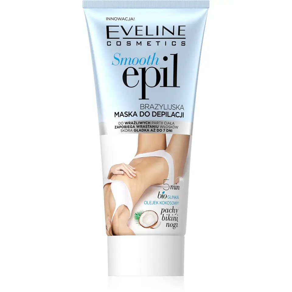 ⁨Eveline Smooth Epil Brazylijska Maska do depilacji - nogi,bikini,pachy 175ml⁩ w sklepie Wasserman.eu