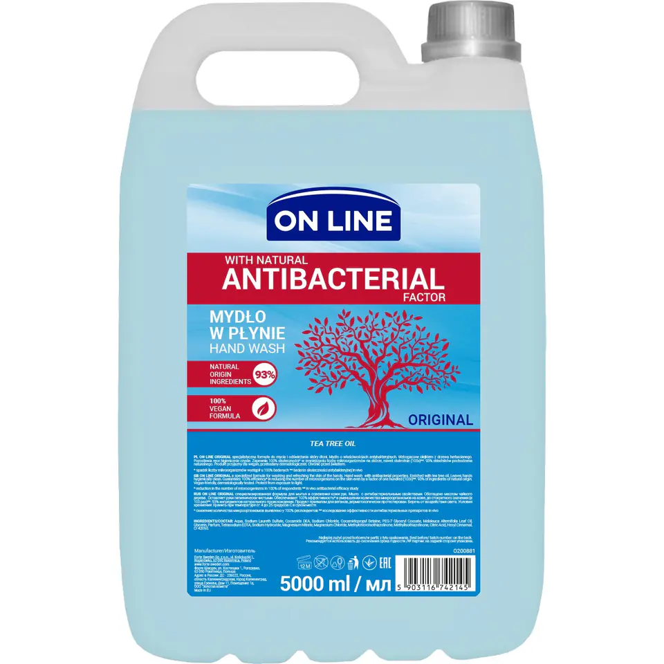 ⁨On Line Antibacterial Liquid Soap Original 5L⁩ at Wasserman.eu