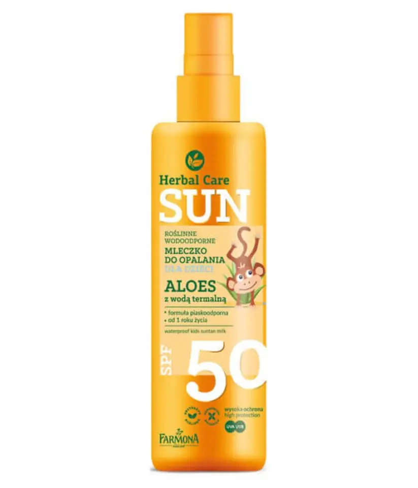 ⁨Farmona Herbal Care Sun Sun Sun milk SPF50 Aloe vera with thermal water 150ml⁩ at Wasserman.eu