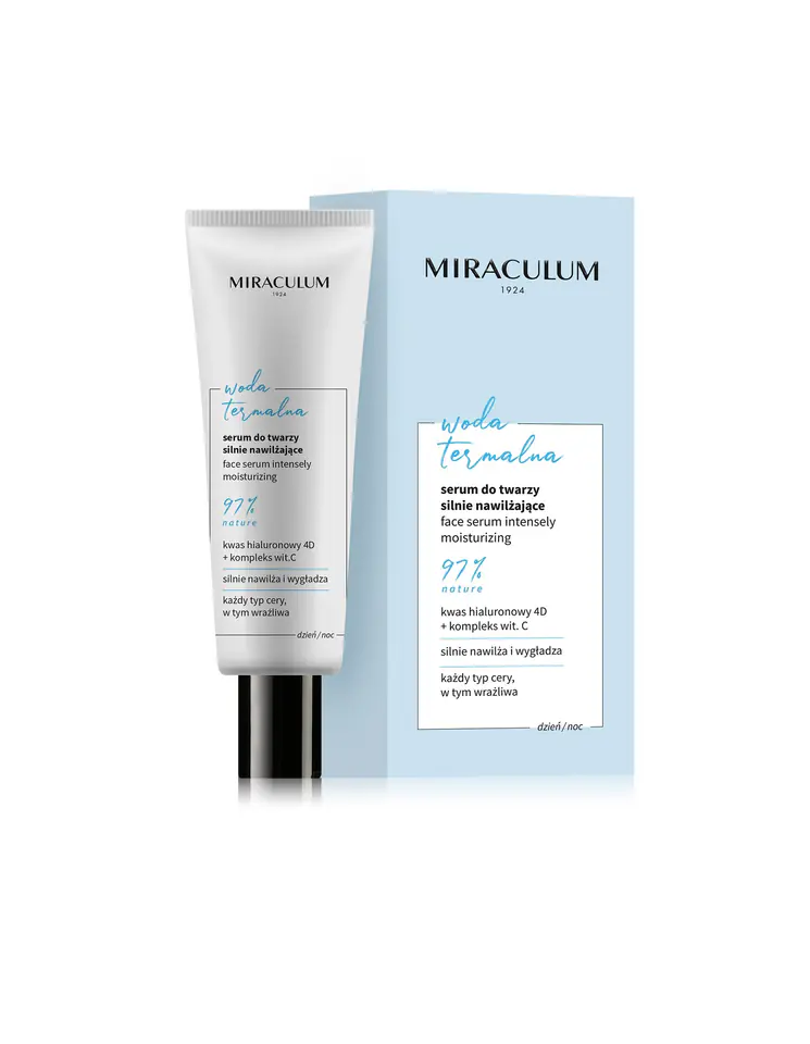 ⁨Miraculum Woda Termalna Serum do twarzy silnie nawilżające  30ml⁩ w sklepie Wasserman.eu