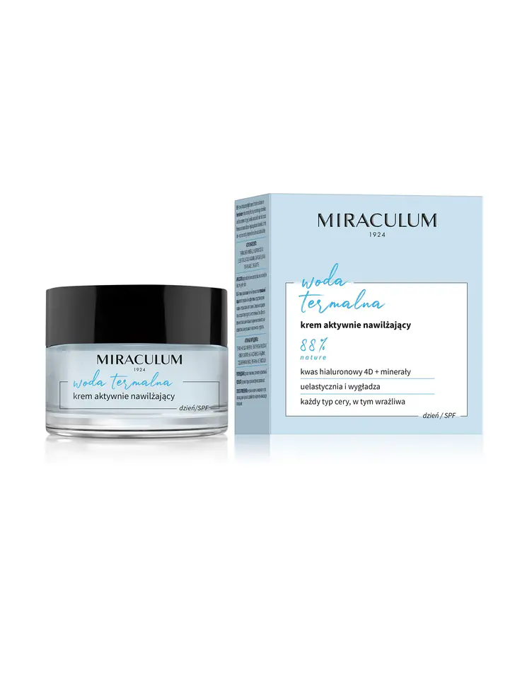 ⁨Miraculum Woda Termalna Krem aktywnie nawilżający na dzień 50ml⁩ w sklepie Wasserman.eu