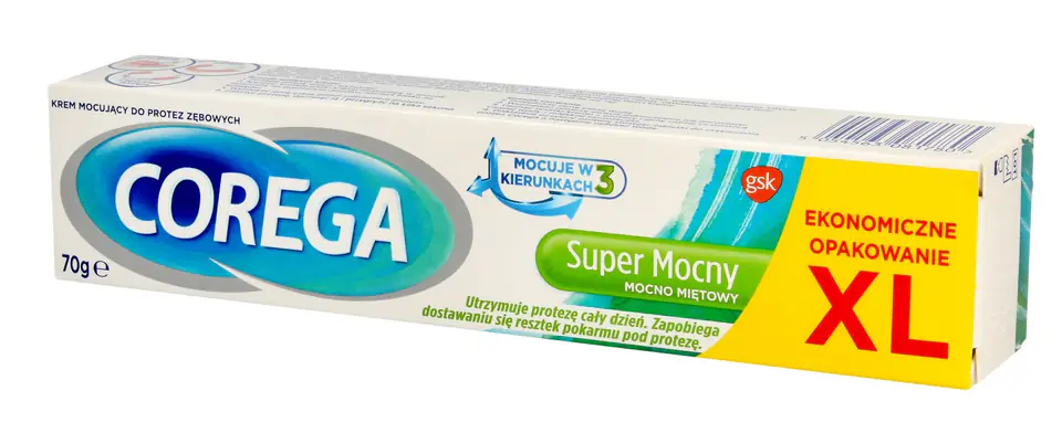 ⁨Corega Krem do mocowania protez zębowych - Super Mocny Mocno Miętowy⁩ w sklepie Wasserman.eu