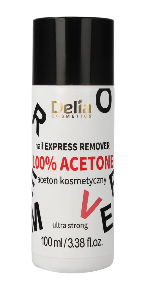 ⁨Delia Cosmetics Aceton kosmetyczny 100% ultra strong 100ml⁩ w sklepie Wasserman.eu