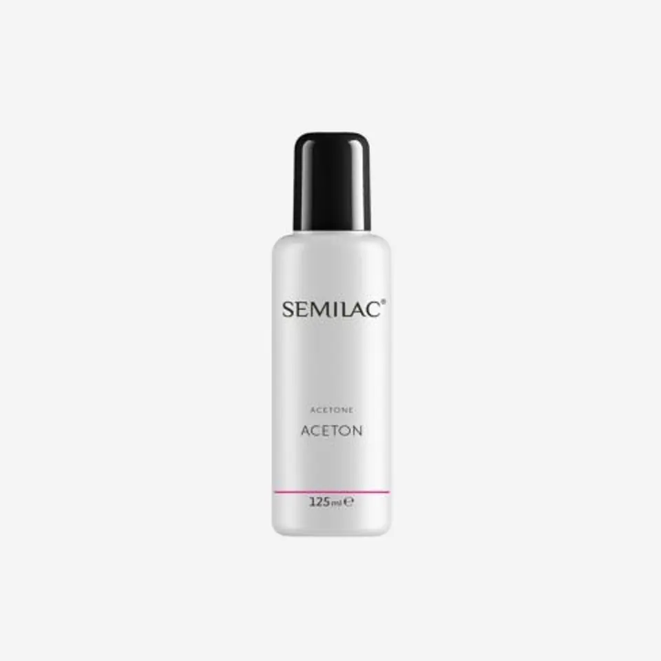 ⁨SEMILAC Aceton do zmywania lakieru hybrydowego 125ml⁩ w sklepie Wasserman.eu