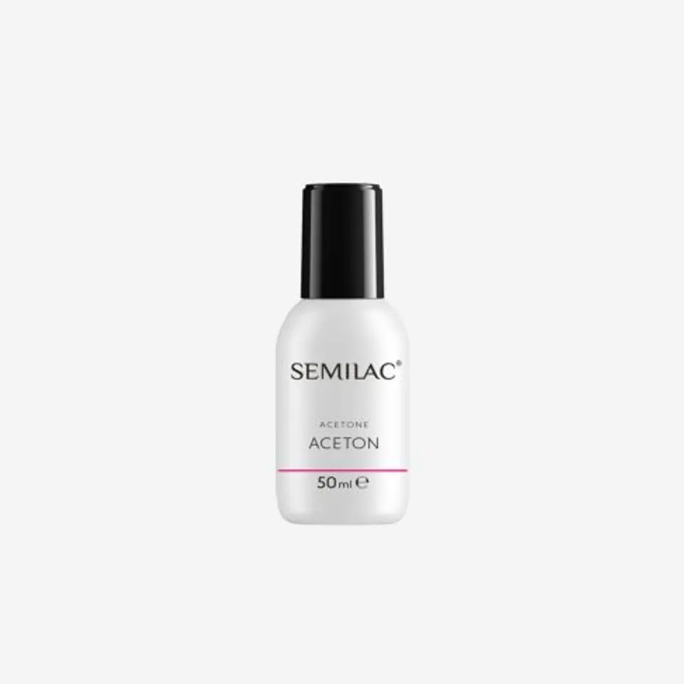 ⁨SEMILAC Aceton do zmywania lakieru hybrydowego 50ml⁩ w sklepie Wasserman.eu