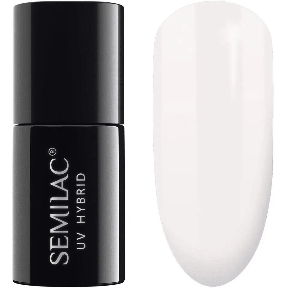 ⁨SEMILAC Gel polish 001 Strong White - 7 ml⁩ at Wasserman.eu