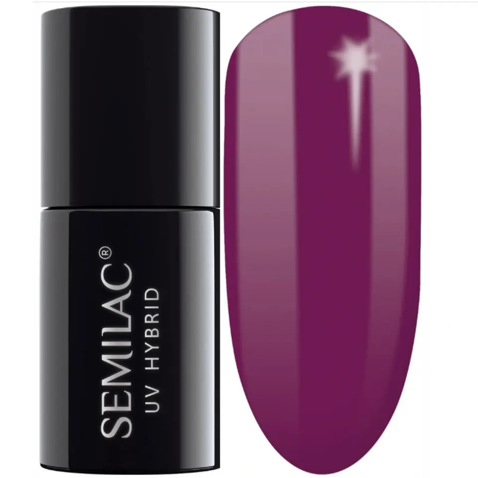 ⁨SEMILAC Gel polish 012 Pink Cherry - 7 ml⁩ at Wasserman.eu