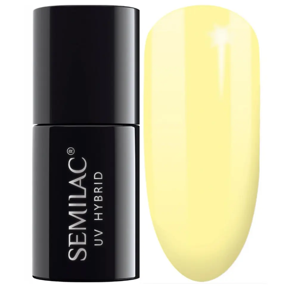 ⁨SEMILAC Lakier hybrydowy 023 Banana - 7 ml⁩ w sklepie Wasserman.eu