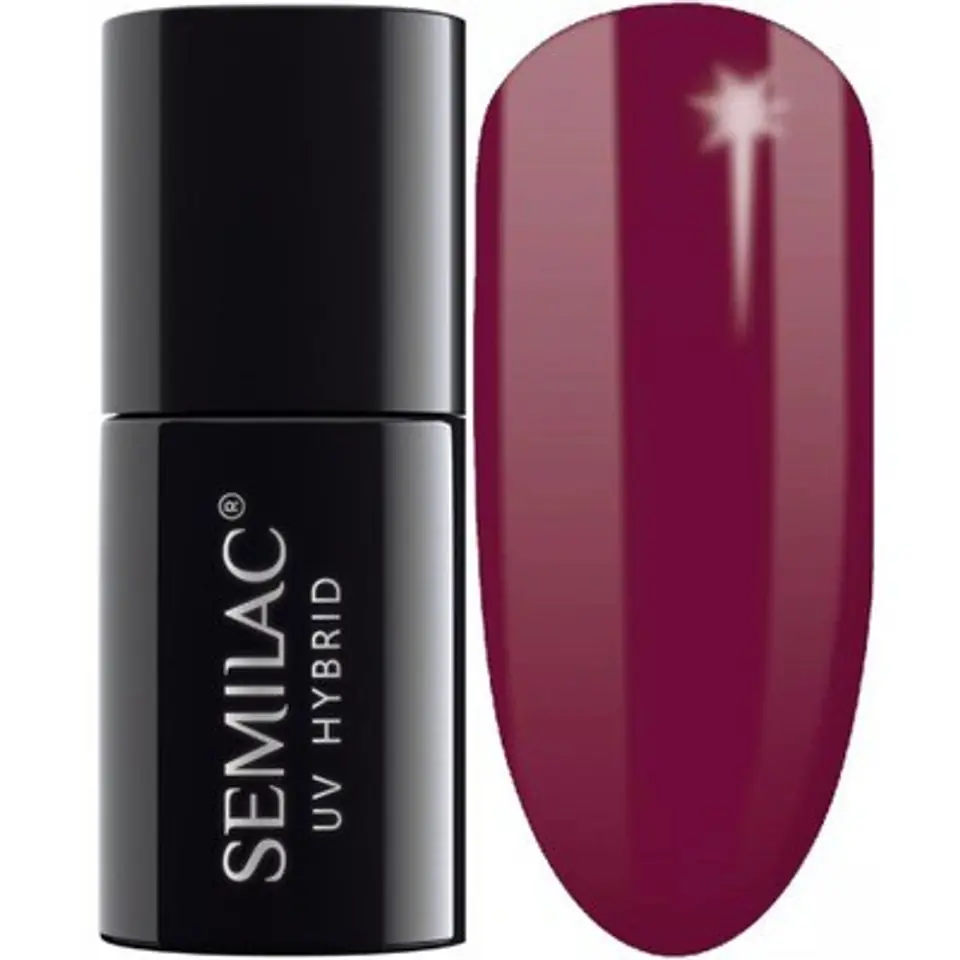 ⁨SEMILAC Gel polish 028 Classic Wine - 7 ml⁩ at Wasserman.eu