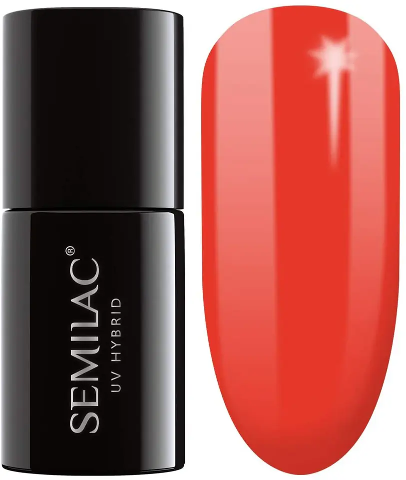 ⁨SEMILAC Lakier hybrydowy 039 Sexy Red - 7 ml⁩ w sklepie Wasserman.eu