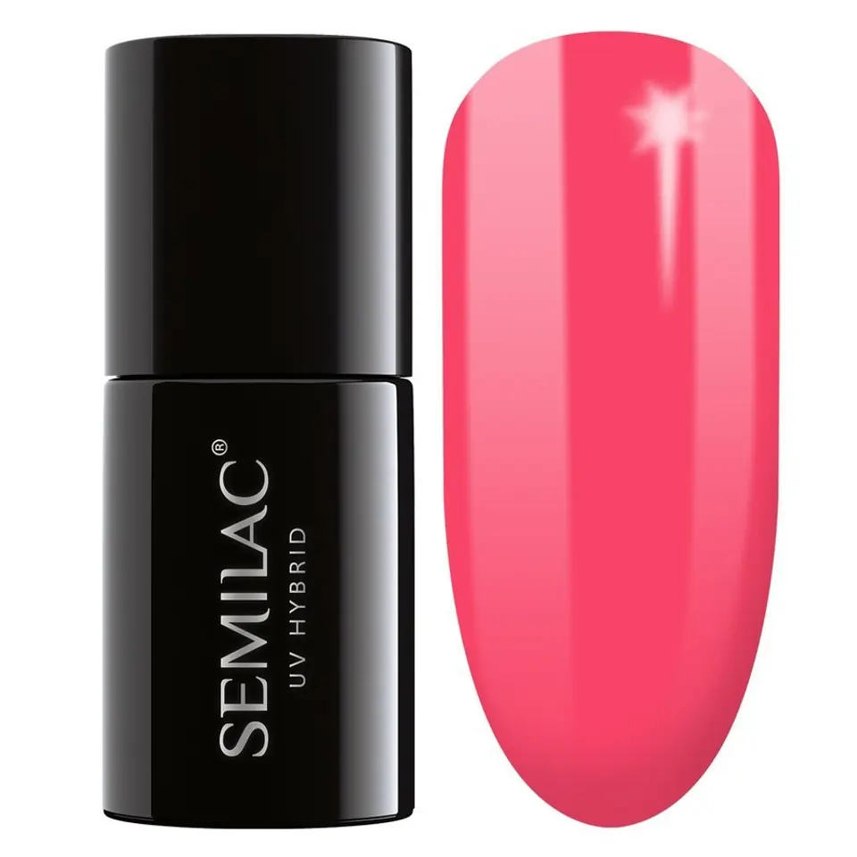 ⁨SEMILAC Hybrid polish 043 Electric Pink - 7 ml⁩ at Wasserman.eu