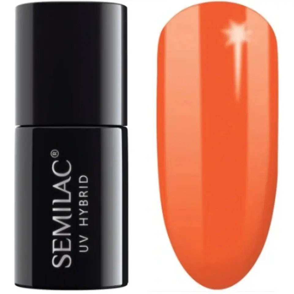 ⁨SEMILAC Gel polish 045 Electric Orange - 7 ml⁩ at Wasserman.eu