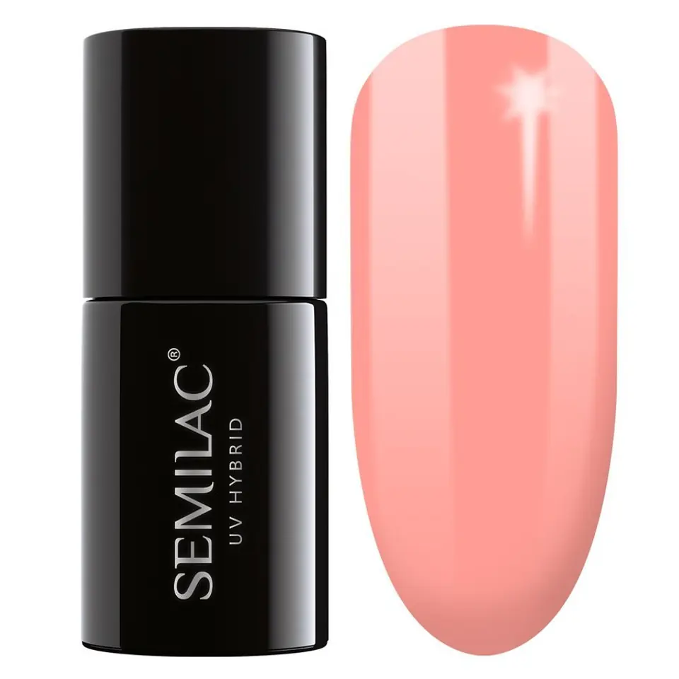 ⁨SEMILAC Gel polish 055 Peach Milk - 7 ml⁩ at Wasserman.eu