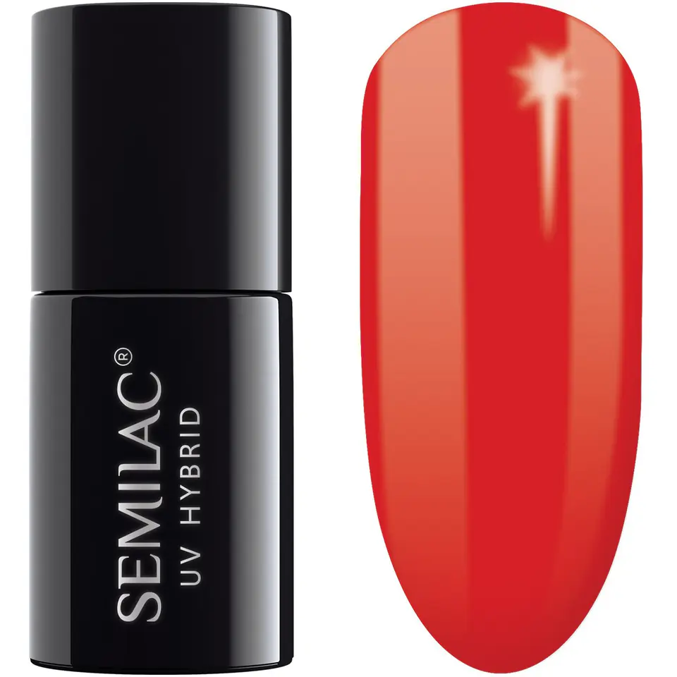 ⁨SEMILAC Gel polish 062 Poppy Red - 7 ml⁩ at Wasserman.eu