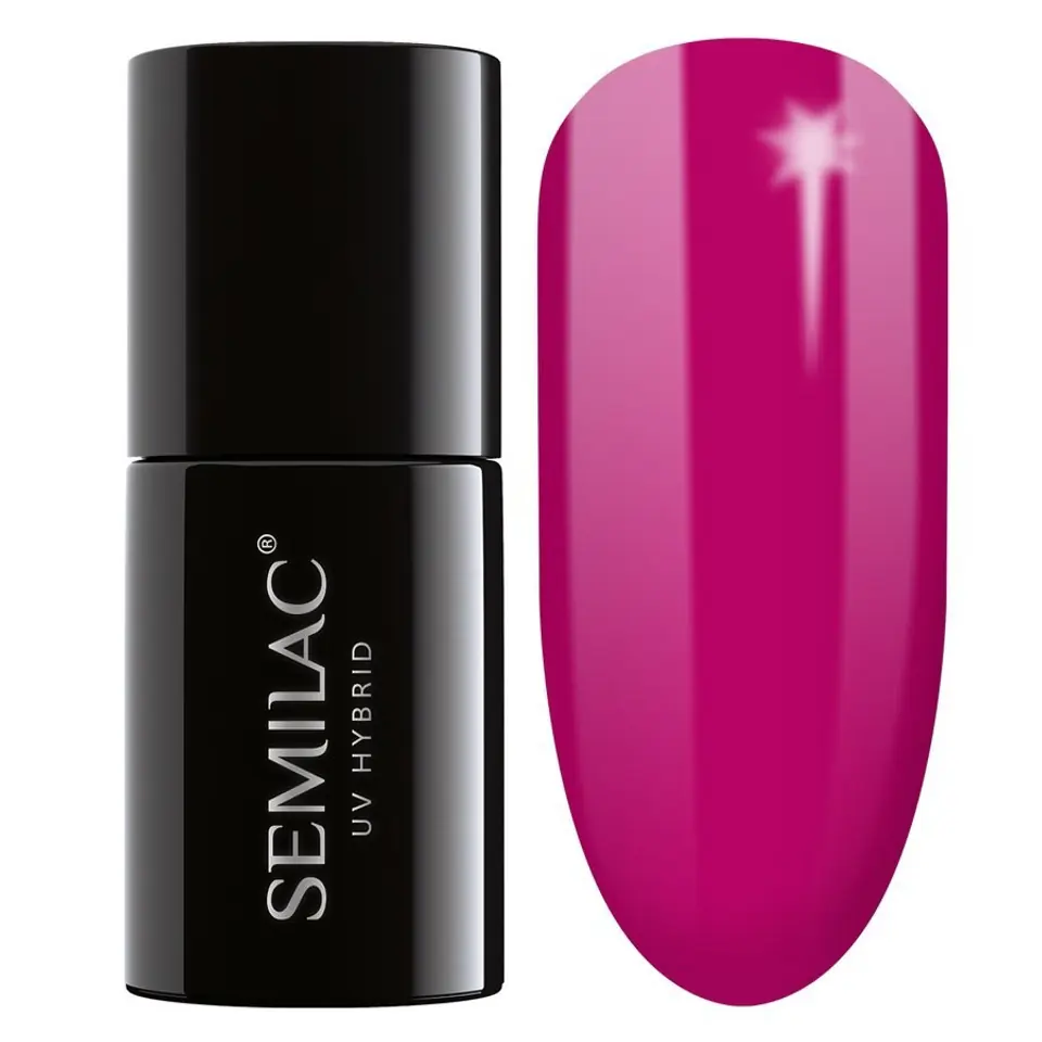 ⁨SEMILAC Gel polish 082 Luminous Cyclamen - 7 ml⁩ at Wasserman.eu