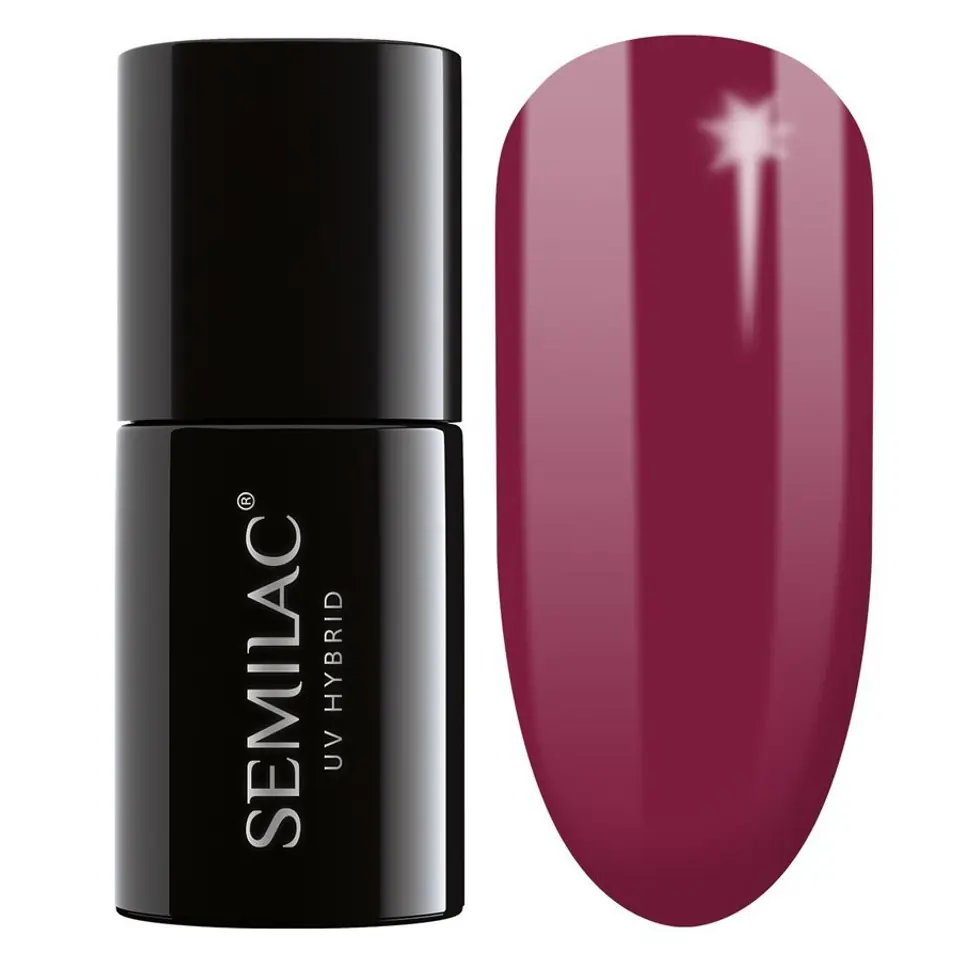 ⁨SEMILAC Gel polish 098 Elegant Cherry - 7 ml⁩ at Wasserman.eu