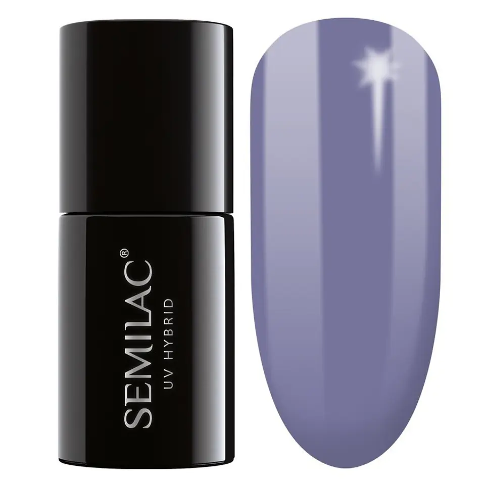 ⁨SEMILAC Hybrid polish104 Violet Gray - 7 ml⁩ at Wasserman.eu