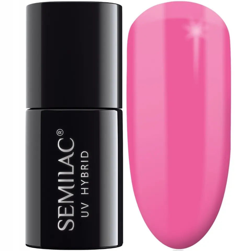 ⁨SEMILAC Gel polish 277 Light Fuchsia (PasTells) - 7 ml⁩ at Wasserman.eu