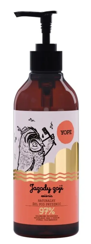 ⁨Yope Shower Gel Goji Berries and Cherry 400ml⁩ at Wasserman.eu