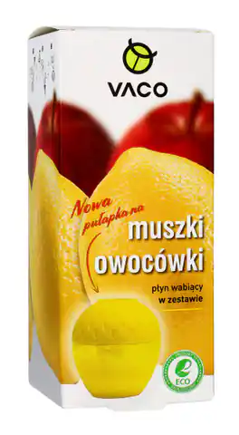 ⁨VACO ECO Pułapka na muszki owocówki Jabłuszko + płyn wabiący  1op.⁩ w sklepie Wasserman.eu