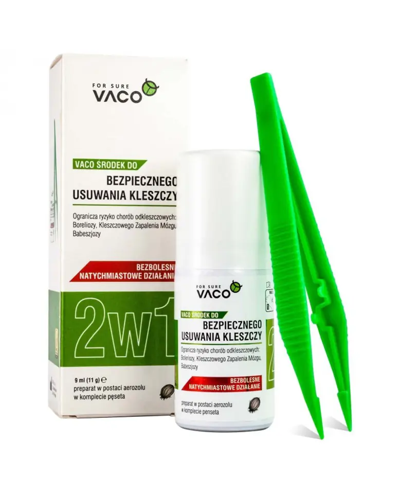⁨VACO ECO Tick remover 2in1 9ml + tweezers⁩ at Wasserman.eu