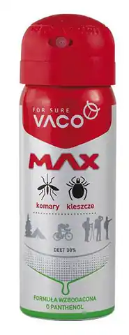 ⁨VACO MAX Spray na komary,kleszcze i meszki 50ml⁩ w sklepie Wasserman.eu