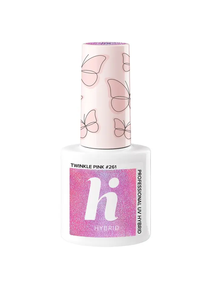 ⁨Hi Hybrid Hybrid gel polish Butterfly #261 Twinkle Pink 5ml⁩ at Wasserman.eu