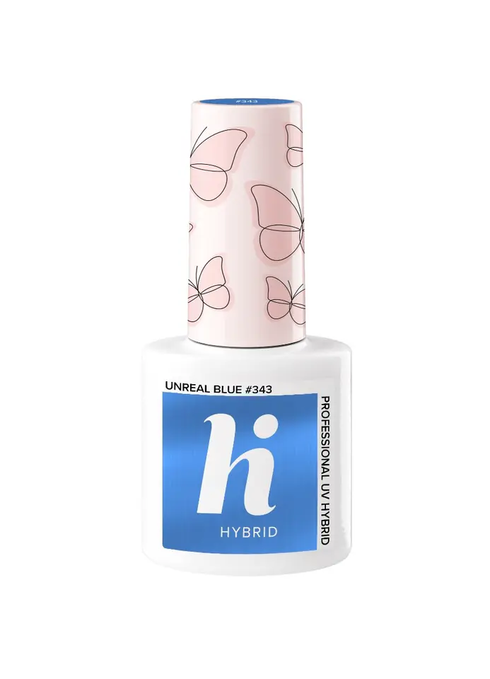 ⁨Hi Hybrid Gel Polish Butterfly #343 Unreal Blue 5ml⁩ at Wasserman.eu