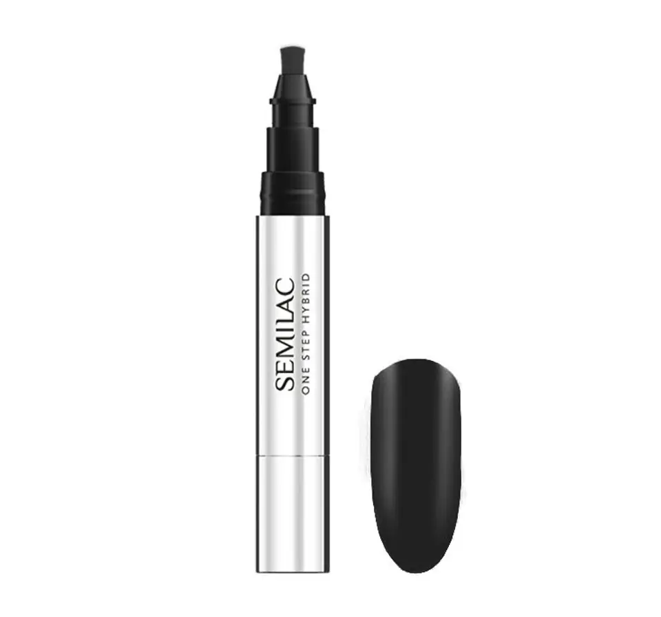 ⁨SEMILAC One Step Marker do paznokci S190 The Black 3ml⁩ w sklepie Wasserman.eu