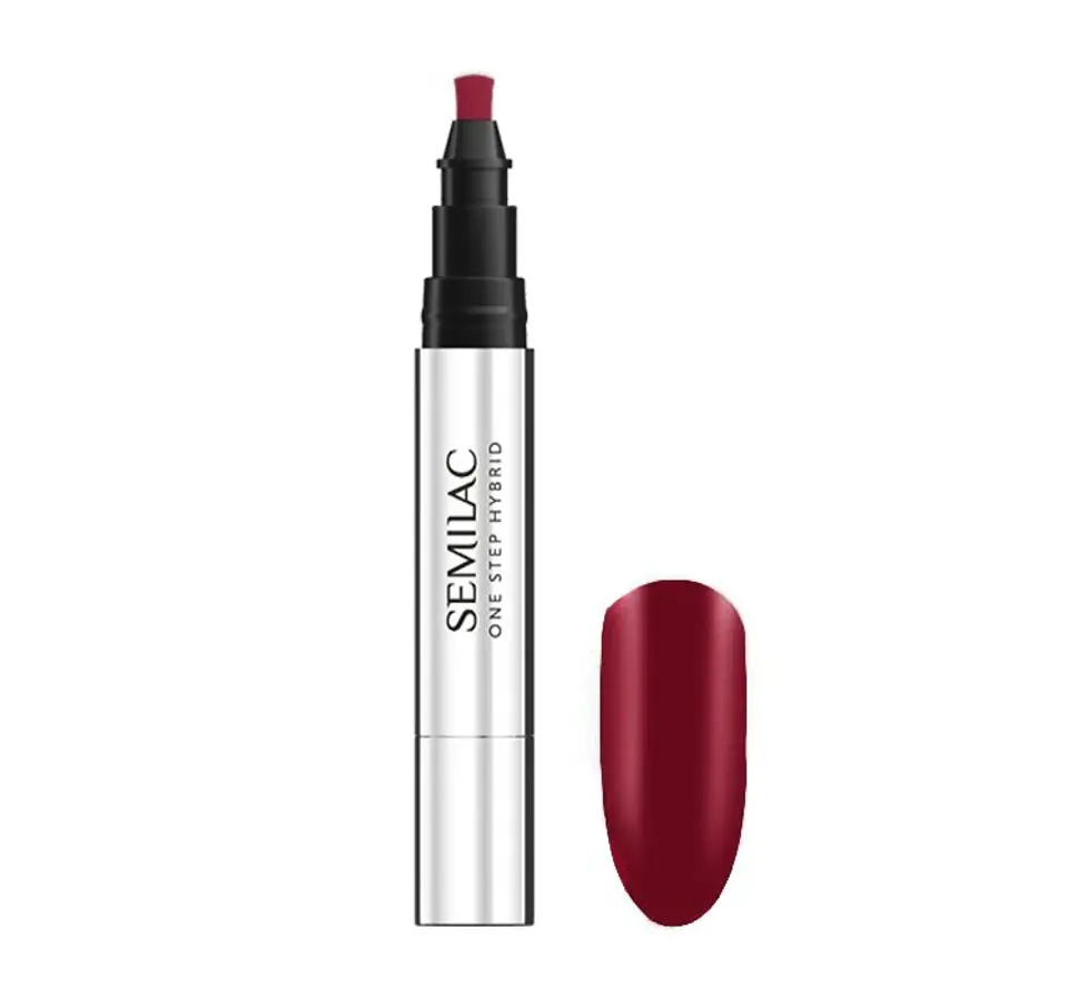 ⁨SEMILAC One Step Nail Marker S580 Crimson 3ml⁩ at Wasserman.eu