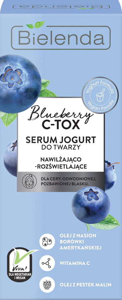 ⁨Bielenda Blueberry C-TOX Serum Jogurt do twarzy nawilżająco-rozświetlające 30ml⁩ w sklepie Wasserman.eu