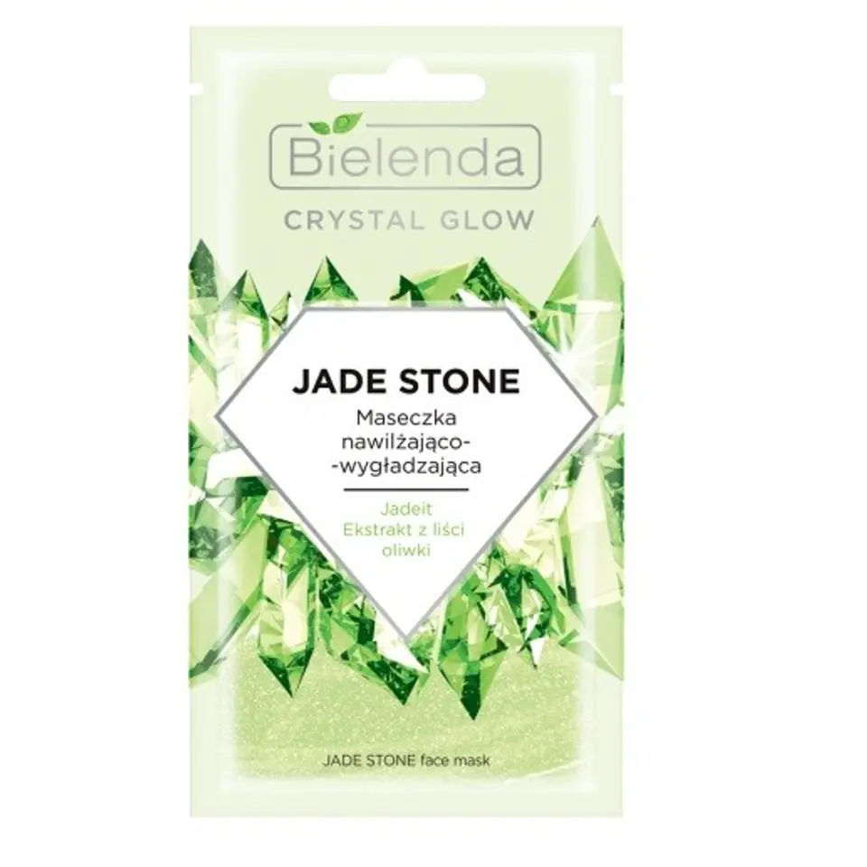 ⁨Bielenda Crystal Glow Moisturizing and Smoothing Mask Jade Stone 8g⁩ at Wasserman.eu