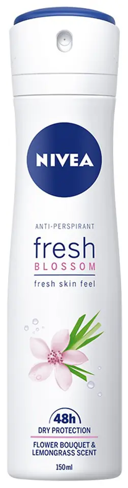 ⁨Nivea Dezodorant Fresh Blossom 48h spray damski 150ml⁩ w sklepie Wasserman.eu