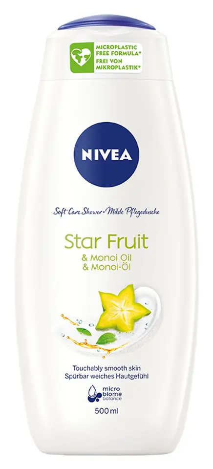 ⁨Nivea Soft Care Shower Gel Star Fruit 500ml⁩ at Wasserman.eu