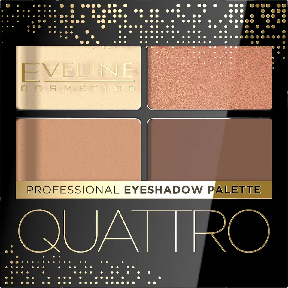 ⁨Eveline Quattro Quadruple Eyeshadow No. 01 3.2g⁩ at Wasserman.eu